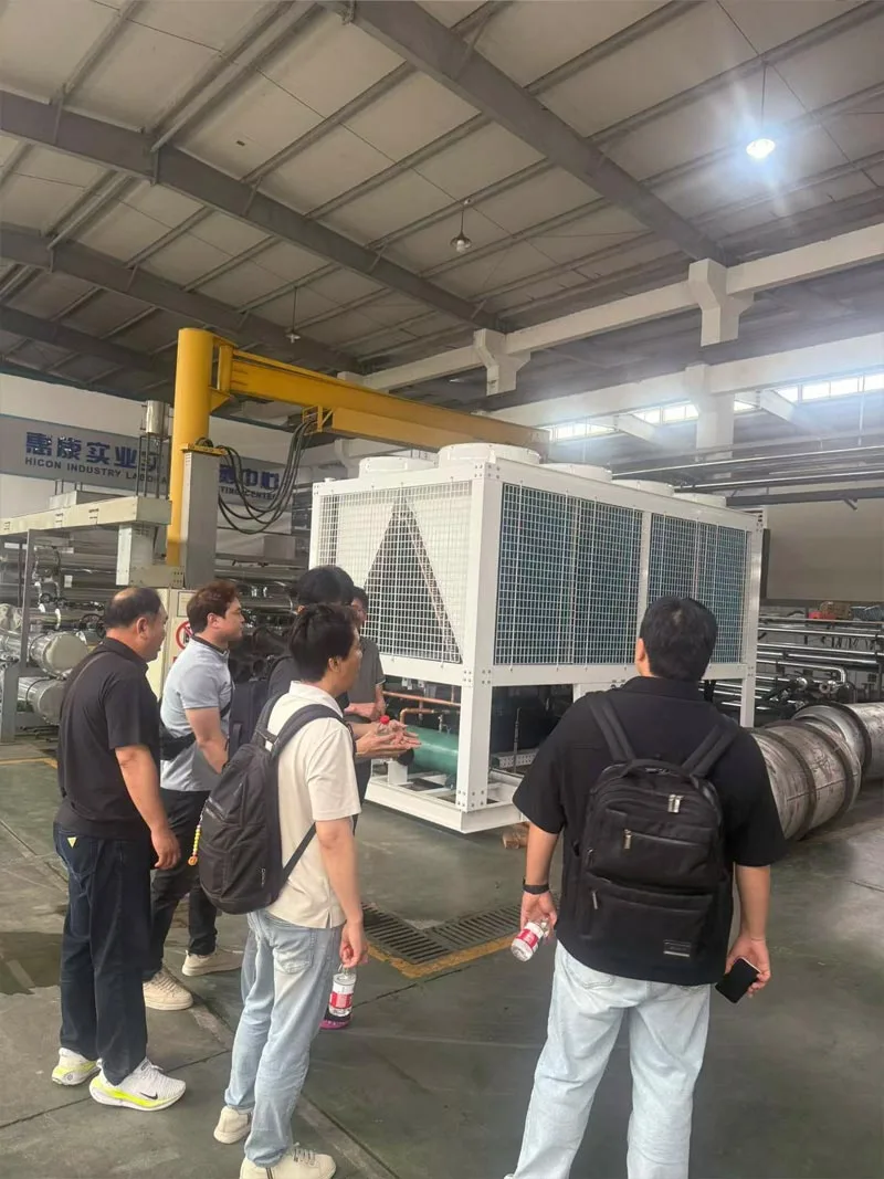 Photos of the client's on-site visit